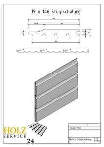 19x146mm Stülpschalung Fichte, Stulpschalung, Holzfassade 