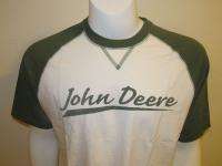 This green John Deere t shirt features JOHN DEERE screen printed on 