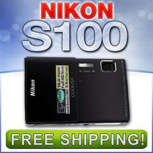 Nikon CoolPix (Black) S100 16 MP 5x Zoom Digital Camera 18208262809 