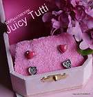 SALE♥ Juicy Couture Set of 2 Pink Pave Crystal Heart Wi