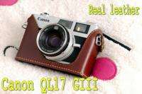 Real leather case bag cover for Canon QL17 GIII G3  