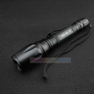 1600 Lumen Zoomable CREE XM L T6 LED 2x 18650 Flashlight Torch Zoom 