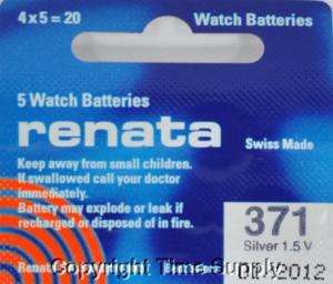 pc 371 Renata Watch Batteries SR920SW FREE SHIP  