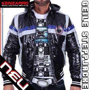 5810 DESIGNER KENZARRO GLÄNZENDE STEPPJACKE SCHWARZ NEU  