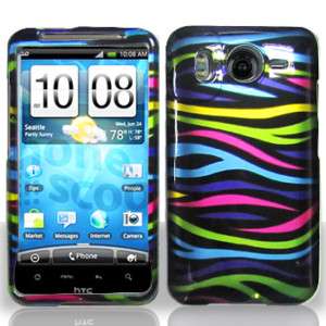 HTC Inspire 4G Rainbow Zebra Hard Phone Cover Case  