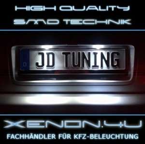 LED Kennzeichenbeleuchtung   Xenon weiß   VW Polo 9N  