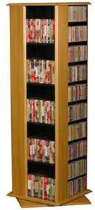 416 CD 216 DVD 2 Sided Spinning Storage Tower Rack NEW  