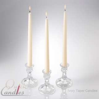 12 Ivory Taper Candles 12 Wedding Table Centerpieces  