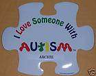 Love Someone with Autism Puzzle Piece Car Magnet NAME