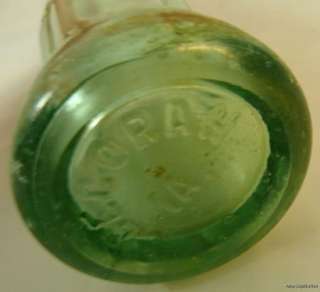 Vintage 6 ounce Green Coke Coca Cola Bottle Pat D 105529 Decorah Iowa 