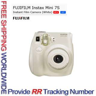 Fujifilm Instax Mini 7s Point & Shoot Film Camera Polaroid WHITE *Free 