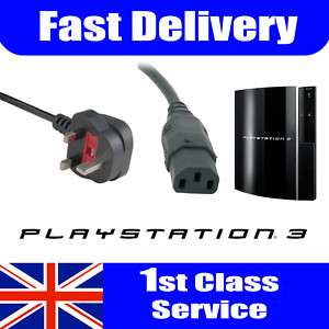 PS3 Power Cable Brand New 5Amp High Quality UK 1.8m  