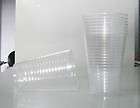 100 WHITE/CLEAR PLASTIC 200ml DRINKING CUPS BIRTHDAY WE