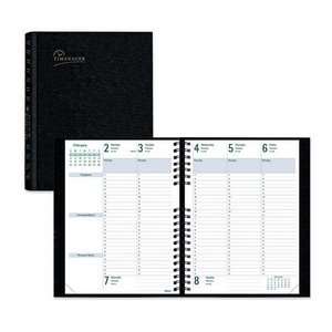  Blueline Hard Cover Weekly English Appointment Book 