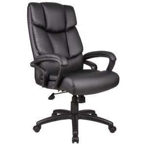   Boss No Tool Assembly Top Grain Executive Leather Chair Office
