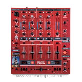 DJ TECH DDM3000 RED mixer professionale5canali +effetti +traktor NEW 