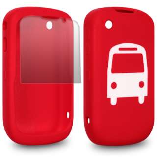 BLACKBERRY CURVE 8520 BUS LASERED SILICONE SKIN / CASE  