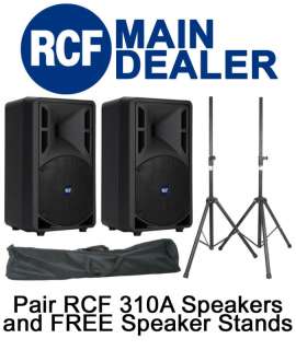 RCF ART 310A Powered Speakers + Free Speaker Stands  