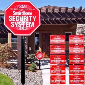  GE Security Yard Sign with Stake and 5 Window Stickers 