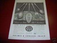 1933 Holmes & Edwards Napoleon Century Charm Silver Ad  