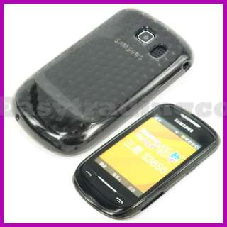 Soft Rubber Case Cover Samsung S3850 Corby II 2 Gray  