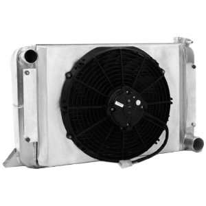 Griffin 2 55135 XCE 19.5 x 17 EconoRail Race Radiator with Fan and 