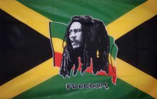 BOB MARLEY Jamaica 5 x 3 FLAG REGGAE RASTA RASTAFARIAN  