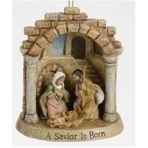  Pack of 4 Fontanini Holy Family Lighted Nativity Ornaments 
