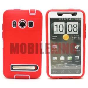  (MOBILE KING) Dual Ultra Rugged Protector Case ¡V Red 