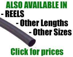 Heat Shrink Tubing Sleeve Wrap BLACK  4.8mm  3 Metre  