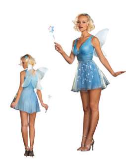 Sexy Tinkerbell True Blue Fairy Plus Size Halloween Costume 1x 2 On Popscreen