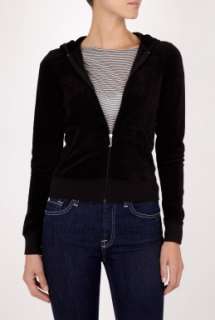 Black Classic Velour Hoodie by Juicy Couture   Black   Buy Jackets 