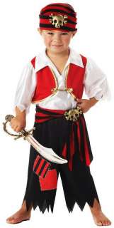 Ahoy Matey Pirate Toddler Costume   Includes shirt with attached vest 