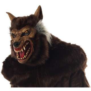 Adult Deluxe Werewolf Mask   Scary Halloween Masks   15MR035011