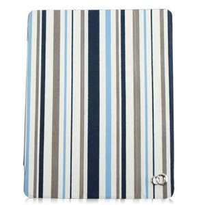  Blue Stripe Apple iPad 2 Canvas Case with Multi angle 