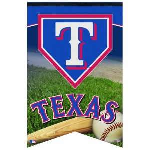  MLB Texas Rangers Premium Felt Banner 17 by 26 inch 