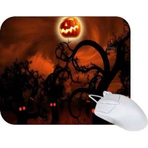  Rikki Knight Halloween Spooky Trees Silhouette Mouse Pad 