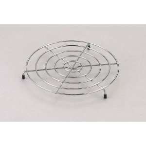   Chrome Plated Steel Footed Wire Plate Steam Rack