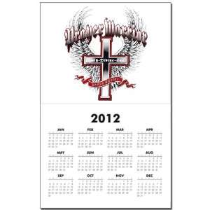 Calendar Print w Current Year Prayer Warrior Cross