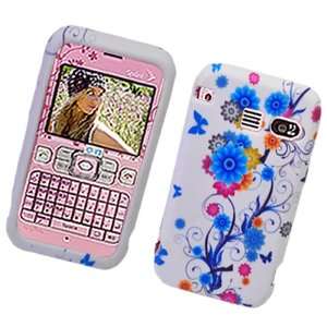  Blue Flower Butterfly Design Soft Silicone Skin Tpu Gel Cover Case 