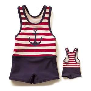 HOTER® Sailor Style Boys One Piece Swimsuits Girl Two Piece Swimsuits 