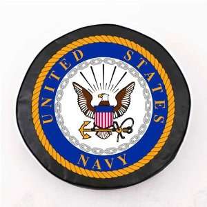  Navy Midshipmen Logo Tire Cover (Black) A H2 Z Sports 