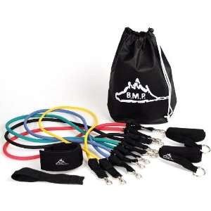Black Mountain Products Resistance Band Set with Door Anchor, Ankle 