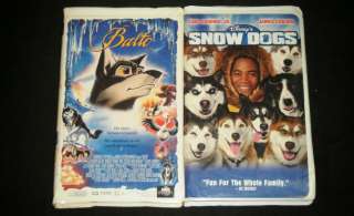   Bacon & SNOW DOGS With Cuba Gooding Jr Animated VHS Movie Set  