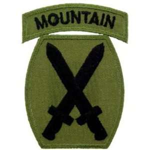  U.S. Army 10th Mountain Division Patch Green 3 Patio 