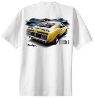 1970 Ford Mustang Mach 1 Official Licenced Tshirts  