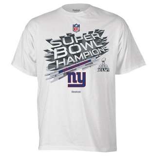 NFL New York Giants Super Bowl XLVI Champions Locker Room Tee (White 