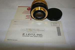   EDITION 50mm F1.4 LEITZ LEICA SUMMILUX R 24 KARAT GOLD PLATED LENS