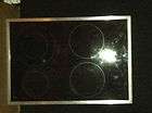 USED GE BLACK GLASS COOKTOP PART # WB62X1692 GLASS