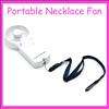 New White Battery Necklace Portable Fan/ HAND HELD SAFE  